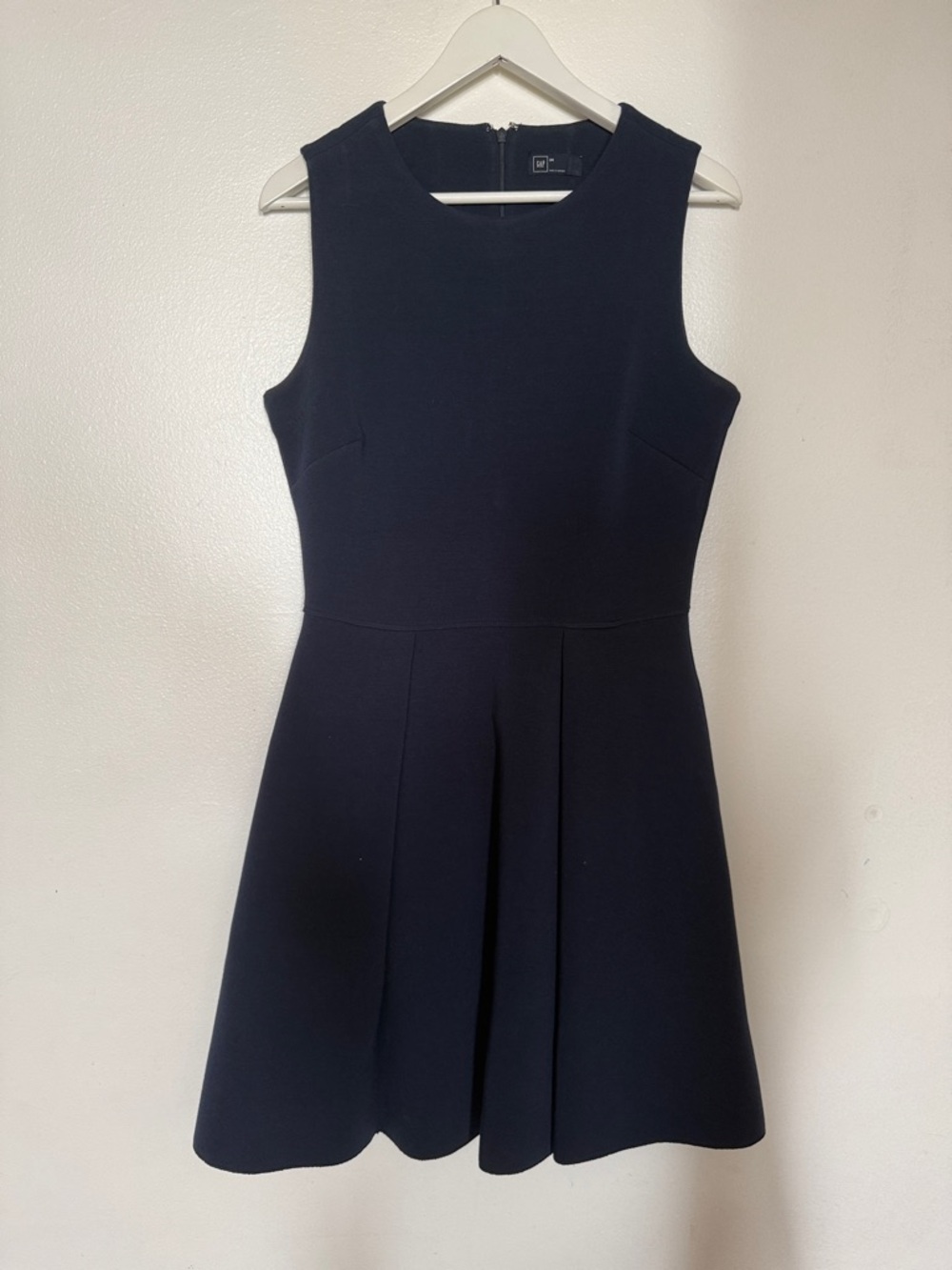 GAP Navy Blue Sleeveless Midi Dress